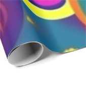 Mooie honden kleurrijke honden huisdier vibes Wrap Cadeaupapier (Rol Hoek)