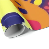 Mooie honden kleurrijke honden huisdier vibes Wrap Cadeaupapier (Rol Hoek)