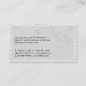 Mooie Honden Logo | Bakstenen Muur Rand Visitekaartje (Achterkant)