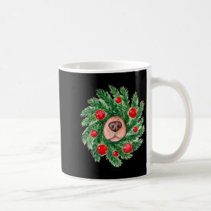 Mooie Honden Neus Kerst Krans Kerst Honden Moeder  Koffiemok