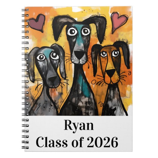 Mooie Honden Spiraal Notebook Notitieboek (Voorkant)
