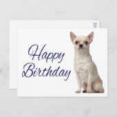 Mooie Hondenbaby Grappige Chihuahua Verjaardag  An Briefkaart (Voorkant / Achterkant)