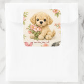 Mooie Hondenbloem Vlinder Sticker – Whimsical (Tas)