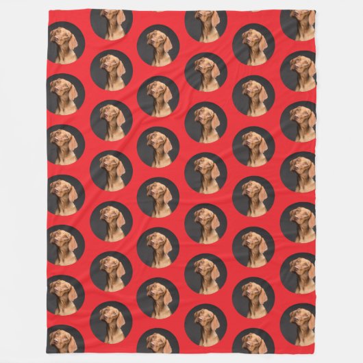 Mooie Hondenfoto Modern Fleece Deken (Voorkant)