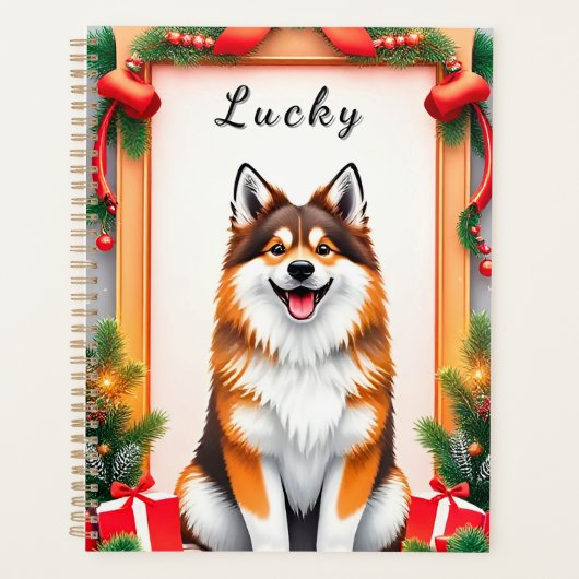 🎁Mooie hondenkerstplanner Kerstversiering Cadeau Planner (Voorkant)