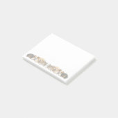 Mooie hondenlijn Notities Post-it® Notes (Schuin)