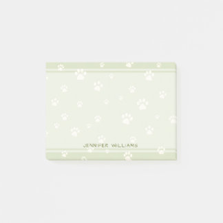 Mooie Hondenpoot Patroon Salie Groen Post-it® Notes