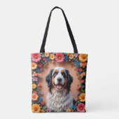 Mooie Hondenportret Tote Bag (Achterkant)