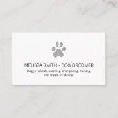 Mooie hondenprints visitekaartje (Voorkant)