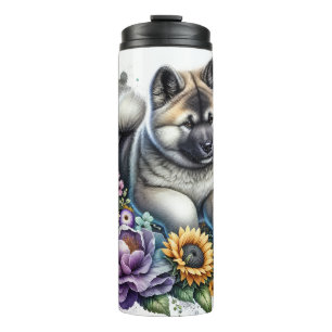 Mooie Hondenrassen/Akita Dog Thermosbeker