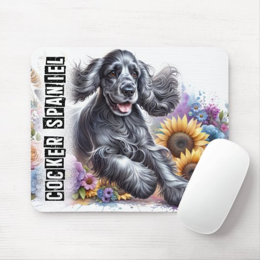 Mooie Hondenrassen/Cocker Spaniel Hond Muismat (Met muis)