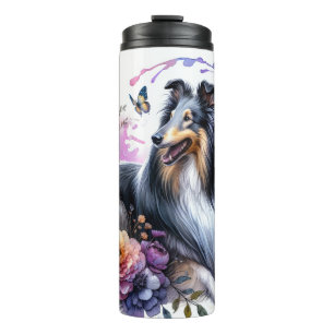 Mooie Hondenrassen/Collie Dog Thermosbeker