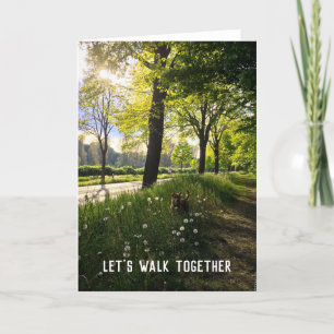 Mooie hondenwandeling landschap kaart