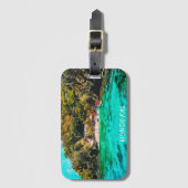 Mooie Honduras Tropical Oil Painting Bagagelabel (Voorkant (verticaal))