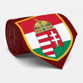 Mooie Hongaarse vlag - Coat Arm Stropdas (Opgerold)