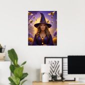 Mooie Honingbij Witch Poster (Thuiskantoor)