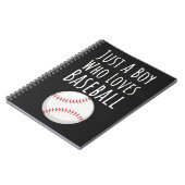 Mooie honkbal cadeaus voor kleine jongens, kindere notitieboek (Linkerzijde)