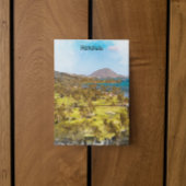 Mooie Honolulu Oahu landschap reizen Briefkaart