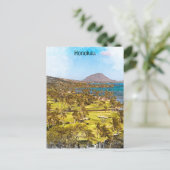 Mooie Honolulu Oahu landschap reizen Briefkaart (Staand voorkant)