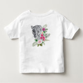 Mooie hoofdfoto van Leopard in Waterverf Todd Kinder Shirts (Achterkant)