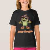 Mooie Hoppy Thoughts Kikker Puns T-Shirt (Voorkant)