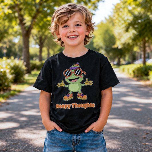 Mooie Hoppy Thoughts Kikker Puns T-Shirt