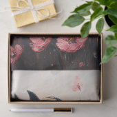 Mooie Horse Blush Pink Wildflowers Decoupage Tissuepapier (Geschenk)