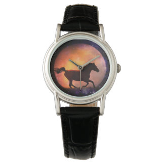 Mooie Horse en Moon Watch Horloge