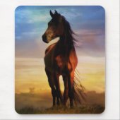 Mooie Horse Mousepad Muismat (Voorkant)