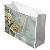 Mooie Hortensia Gift Bag - Custom artistiek Groot Cadeauzakje (Voorkant Gekanteld)