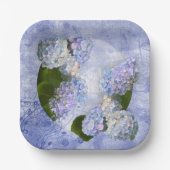 Mooie Hortensia  Papieren Bordje (Voorkant)