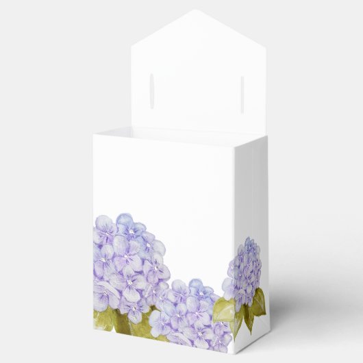 Mooie hortensia tinten van violet blauw bedankdoosjes (Geopend)
