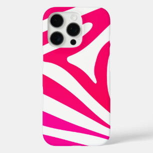Mooie, hot-roze magenta Zebra afdrukken iPhone 16 Pro Hoesje