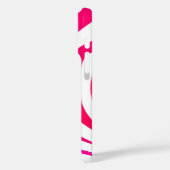 Mooie, hot-roze magenta Zebra afdrukken Case-Mate iPhone Case (Achterkant / Links)