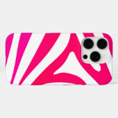 Mooie, hot-roze magenta Zebra afdrukken Case-Mate iPhone Case (Achterkant (horizontaal))