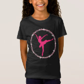 Mooie hotroze Ballerina Twinkle T-shirt (Voorkant)