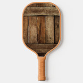 Mooie houten hek hout pickleball paddle (Voorkant)