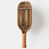 Mooie houten hek hout pickleball paddle (Links)