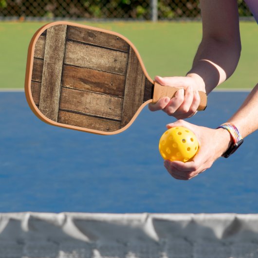 Mooie houten hek hout pickleball paddle (Insitu)