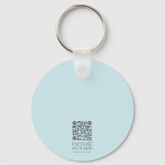 Mooie houten kruis bijbel vers gepersonaliseerd sleutelhanger (Achterkant)