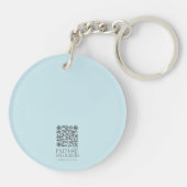 Mooie houten kruis Schrift gepersonaliseerd Sleutelhanger (Achterkant)