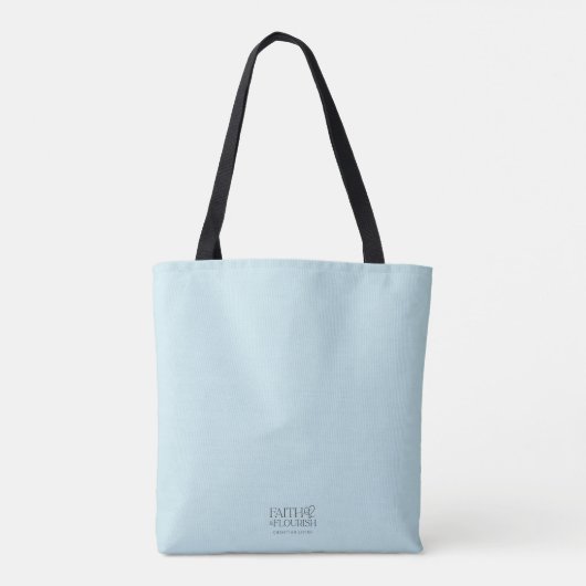 Mooie houten kruis Schrift gepersonaliseerd Tote Bag (Achterkant)