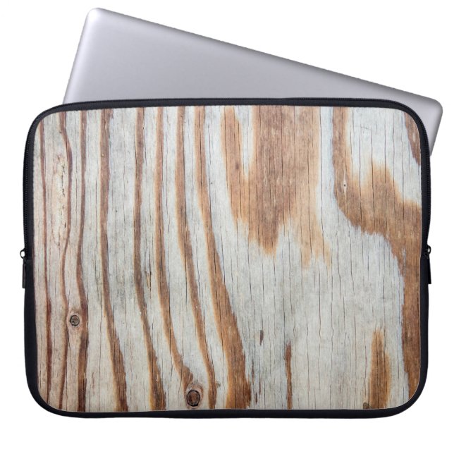 Mooie houten textuur of achtergrondabstract, gr laptop sleeve (Voorkant)
