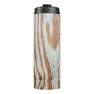Mooie houten textuur of achtergrondabstract, gr thermosbeker