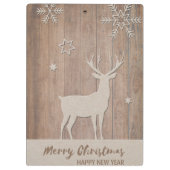 Mooie houtextuur met Deer Klembord (Achterkant)