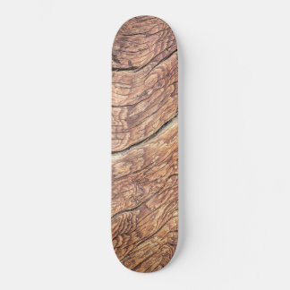 Mooie Houtfotografie Diepe Natuurlijke Scheuren Persoonlijk Skateboard