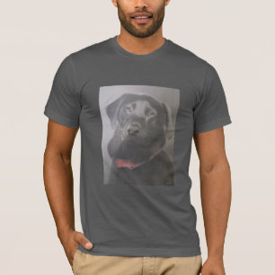 Mooie houtskool voor de terugwinning van labrador t-shirt