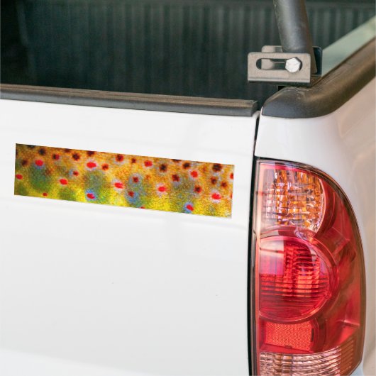 "Mooie huid, bruine forel" Bumpersticker (Op Truck)