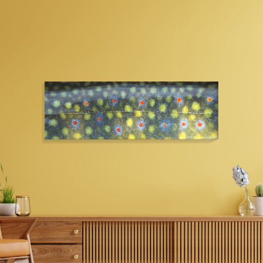 Mooie huid, Jordan River Brookie" Canvas Afdruk (Insitu (Woonkamer))