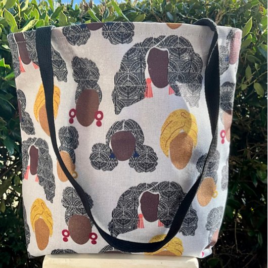 Mooie huidtinten en mooi haar tote bag